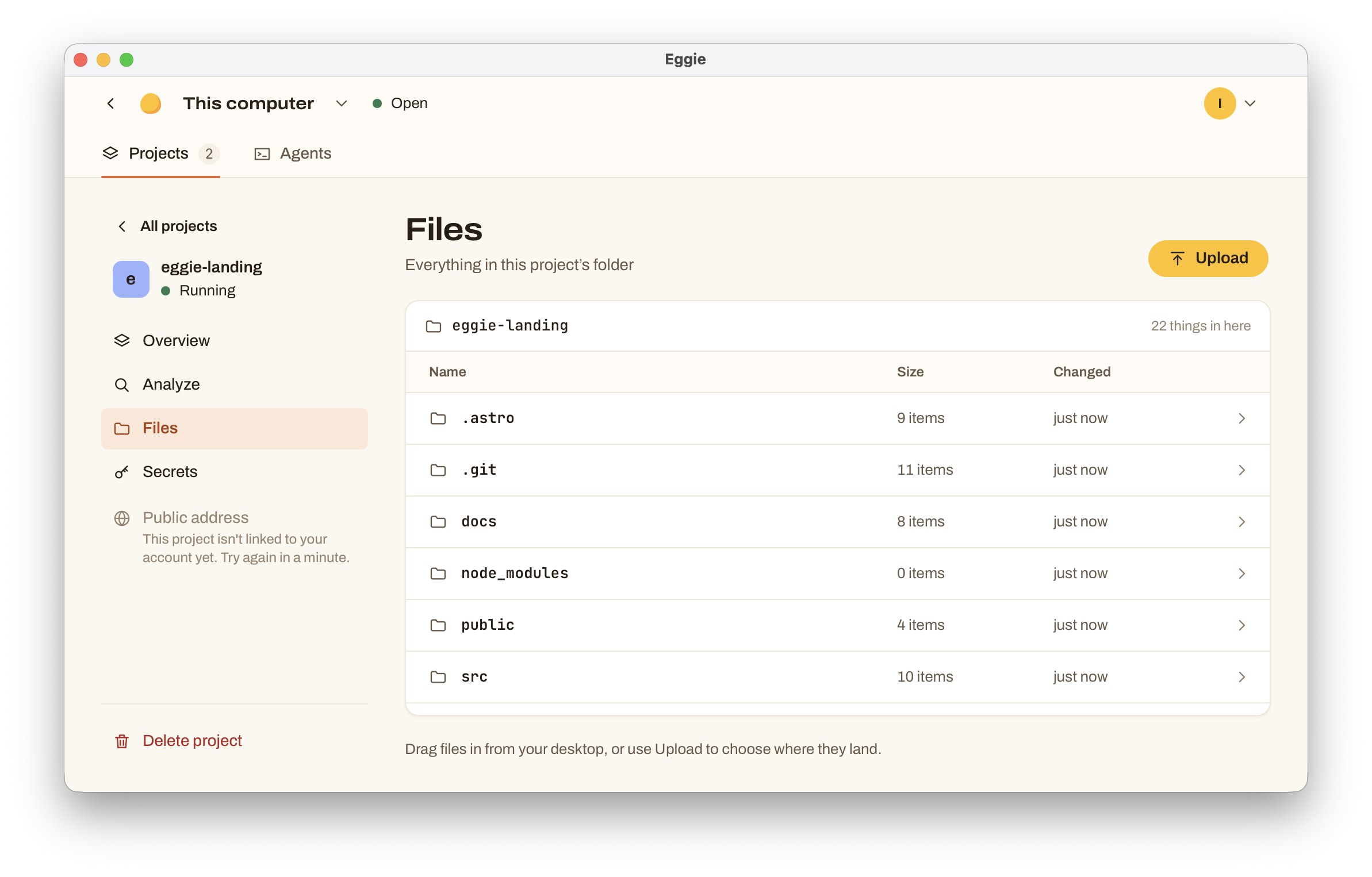 Project files